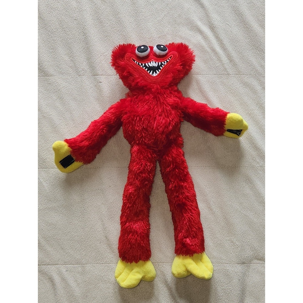 Huggy Wuggy Poppy Playtime Red Monster Plush Smile Teeth Attachable Hands